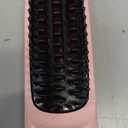 Go Brush Pro 2026, Portable Straightener Brush for Travel, with LCD Temperature Display, Fast Heating Cordless Mini Hair Brush (Pink)