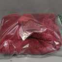 NEWCOSPLAY Super Soft Throw Blanket Red Premium Silky Flannel Fleece Leaves Pattern Lightweight Bed Blanket All Season Use (Red, Throw(50"x60"))