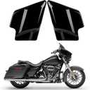 Black Battery Side Cover Protection Guard Fairing Cover Compatible for Harley Touring Street Glide/Road King/Road Glide/Electra Glide 2009-2025 (Black)