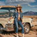 Carnavalife Natural Cowboy Cowboy Straw Hat, Unisex One Size Men's Women's Summer Coachella Beach