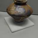 GeLive Brown Ceramic Rustic Vase Jingdezhen Handmade Vintage Pottery Flower Jar for Fresh and Dried Plants Table Centerpiece Wabi Sabi Vase Home Farmhouse Decor (Short)