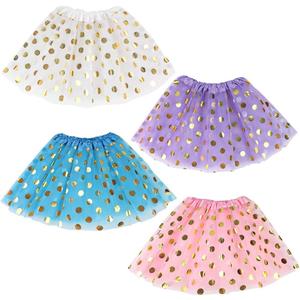 Koogel Tutu for Toddler Girls, 4PCS Toddler Tutu Dress Up Clothes Tulle Skirt for Birthday Princess Costume Party Favor