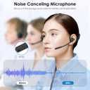 Gixxted Open Ear Headphones with Mic, Bluetooth Headset with Microphone, Dual Connect Bluetooth 5.3 with AI Noise Cancelling Mic & Mute Function, Wireless Headset for Work, Sports, Drive