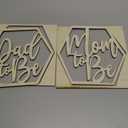 2PCS Wood Baby Shower Chair Signs,Mom to Be and Dad to Be Baby Shower Party Decorations,First Time New Mom Dad Gifts,Birthday/Gender Reveal Party Supplies Decorations