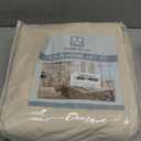 H.VERSAILTEX Rich Velvet Stretch 2 Piece Cover Chair Slipcover Sofa Cover Furniture Protector Couch Soft with Elastic Bottom Chair Couch Cover with Arms Width Up to 49 Inch(Chair, Ivory)