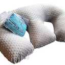 Twin Z The Pillow - 6 uses in 1 Twin Pillow ! Grey Plus Free Travel Bag!