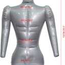 Man Half Body with Arm PVC Inflatable Mannequin Male Dummy Torso Model for Clothing Displays Mannequin Jewelry Scarf Display