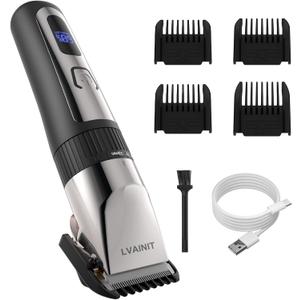 Hair Clippers for Men, Cordless LCD Rechargeable Hair Trimmer Beard Trimmer for Men, Men's Grooming Kit for Hair, Face, Beard, Professional Electric Barber Clippers