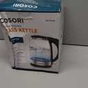 Cosori Electric Kettle, No Plastic Filter & Spout, 1.8Qt Tea Kettle & Hot Water Boiler For Coffee & Tea, Water Heater & Teapot, Automatic Shut Off, Borosilicate glass, Black, 1500W