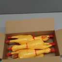 6 Pcs Large Screaming Chicken Dog Toys,Yellow Rubber Chicken 12 inch,Squeeze Squeaky and Screaming Chicken,Prank Novelty Toy for Kids or Adults