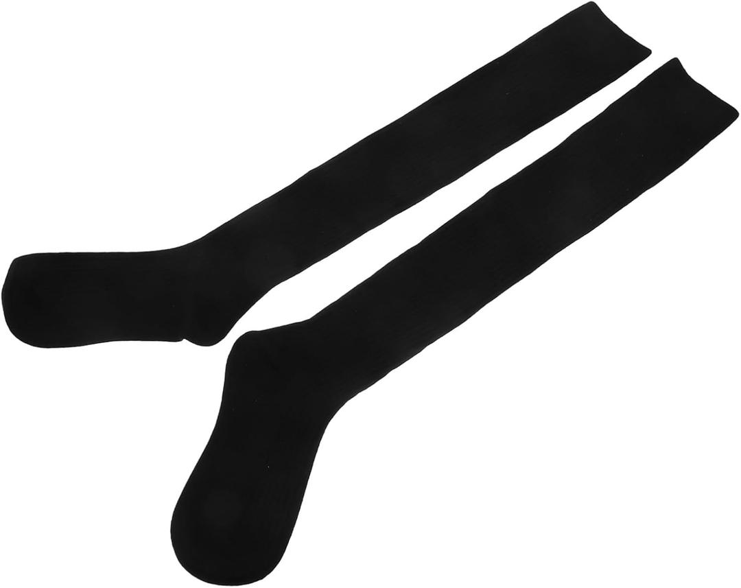 Thickened Wool Stockings Warm Over the Knee Socks for Autumn Winter Fits Black