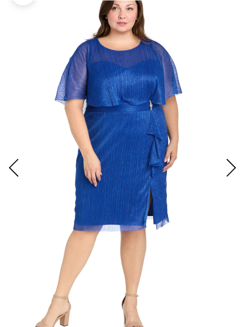 Short Caplet Ruffle Plus Size   18 Dress – Cocktail – R&M Richards
