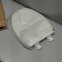 Bemis 1500EC Durable Wood Toilet Seat with Easy Clean Hinges, Made in USA, Elongated, Biscuit