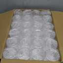 8 OZ Plastic Jars, 48 Pcs Clear Plastic Jars with Lids Stackable Leakproof Storage Containers Jar Clear Empty Slime Containers with White Lids for Kitchen and Household Food Storage