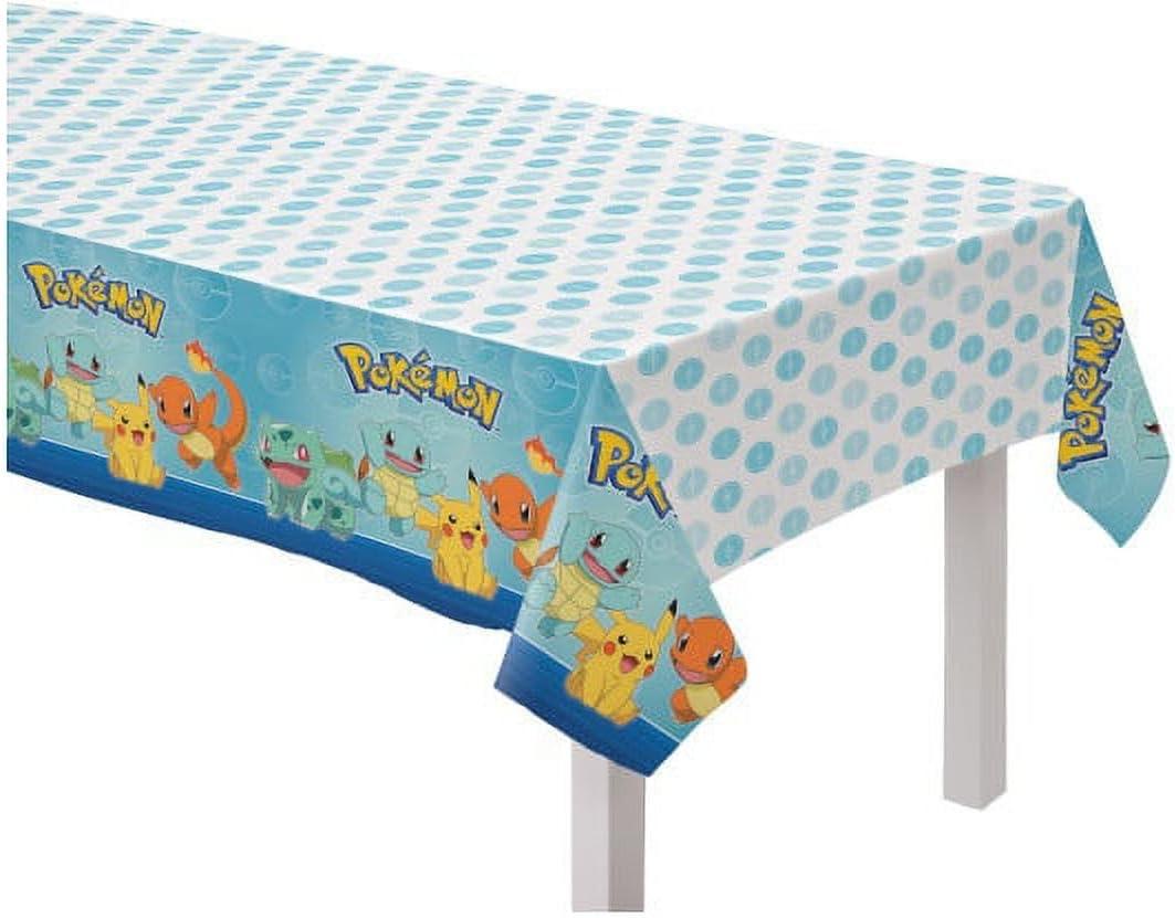 Amscan Pokemon Design Plastic Table Cover - 52' x 96' | Multicolor | 1 Pc