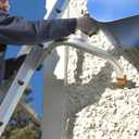 Tie Down Roof Zone Height Adjustable Safety Corner Ladder Stabilizer w/Surface Protection | Quick Connect Assembly | Great for Residential/Commercial/Industrial | Made in USA