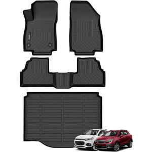 ANBINGO Floor Mats & Cargo Liner for 2014-2022 Chevrolet Trax/Buick Encore 2013-2022 TPE All Weather Car Floor Liners Waterproof Non-Slip, Full Set