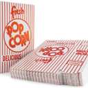 Snappy 3.5-E Red and White Close Top Popcorn Boxes, 1.8 oz, Concession and Movie Theater Style, 500 Count