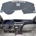 KEYOOG Dashboard Cover Dash Mat Fit for 2015-2010 Le-xus RX, RX270 RX350 RX450h (for Left Hand Drive),Car Dash Board Mat Anti-Glare Carpet,Non-Slip Pad Sunshield Protector (Grey)