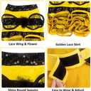 Bee Bumblebee Dog Costume - Dog Halloween Costume Funny Pet Halloween Outfit Apparel with Cap for Small Medium Dogs & Cats Christmas Birthday Party Photo Props (X-Large)