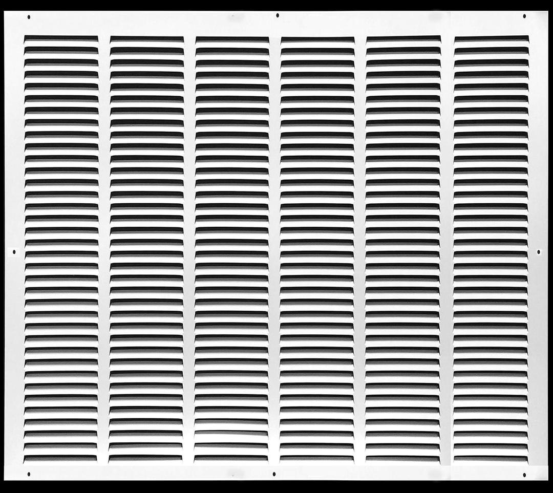 26" x 26" Return Air Grille - Sidewall and Ceiling - HVAC Vent Duct Cover Diffuser - [White] [Outer Dimensions: 27.75w X 27.75" h]