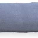 EVOLIVE 100% Cotton Pre-Washed Melange Blue Body Pillow Cover/Case 21"x 54" with Zipper Closure (Blue, 21"x54")
