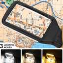 15X Magnifying Glass with Light for Reading, Real Glass Lens, 3 Color Modes Dimmable, LED Lighted Handheld Page Magnifier for Reading Small Prints, Seniors Low Vision Macular Degeneration