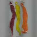 Pre Stretched Colorful Braiding Hair Extensions 3pack 26inch Red Orange Yellow Colored Synthetic Braid Hair for Braiding Box Braids Yaki Knotless Prestretched Braiding Hair