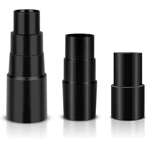Vacuum Hose Adapter 3Pcs (1-3/8" to 1-1/4" & 1-1/2" to 1-1/4") Multi-Size Vacuum Adapter Connectors for Wet Dry Shop Vac Cleaner Attachments
