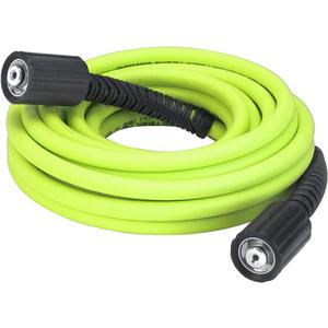 Flexzilla Pressure Washer Hose with M22 Fittings, 1/4 in. x 25 ft., ZillaGreen - HFZPW3425M-E