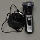 Philips Norelco Shaver 3900 Series, Wet and Dry Electric Shaver, P-Cap, Travel Pouch, Charging Stand, Storm Blue, Model S3341/92 (Silver New)