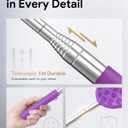 TUKUOS Telescoping Back Scratcher with 5 Detachable Scratching Heads, Valentines Day Gifts for Him Men, Anniversary Birthday Gifts for Men Women Back Scratcher for Men/Dad/Women/Adults - Purple