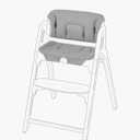 Momcozy High Chair Cushion & Backrest Set - Ergonomic Support for Dinerpal Chairs, Machine Washable Gray Seat Pad with Non-Slip Design