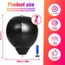 2 Boxing Speed Ball Universal 8mm Screw Replaceable Spare Sandbag with Ball Pump for Dynamic and Enduring Training SessionsBlack