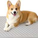 Dog Crate Pad for Dog Cages Soft Tricot Kennel Pad Anti-Slip Dog Bed Mat for Crates Durable Washable All Season Pet Beds Grey 36230.2inch