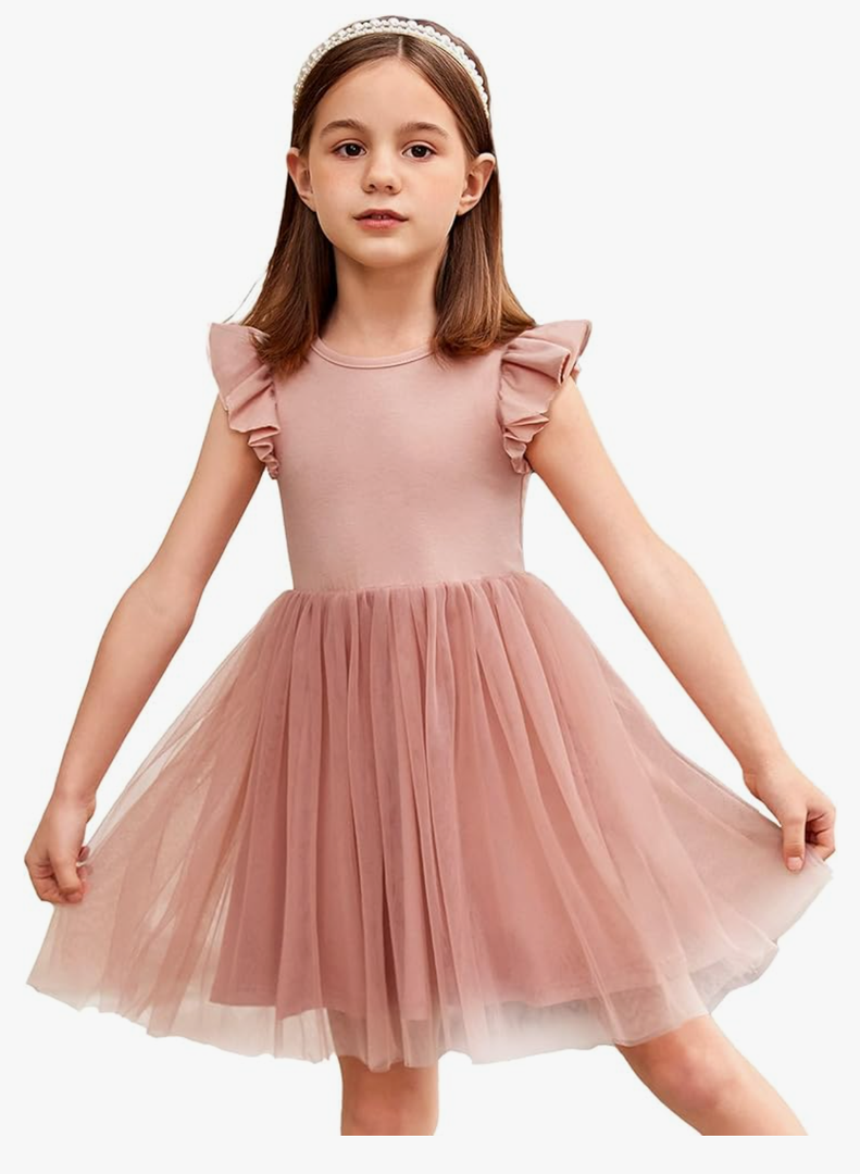 Arshiner Toddler Tutu Dress Little Girls Fluffy Summer Dresses Casual Party Tulle Sundress for Kids(2-3)