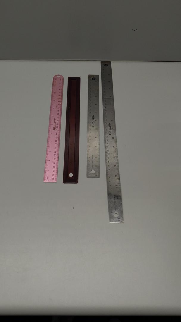 Westcott Ruler ,18 In 45cm, 4 pack