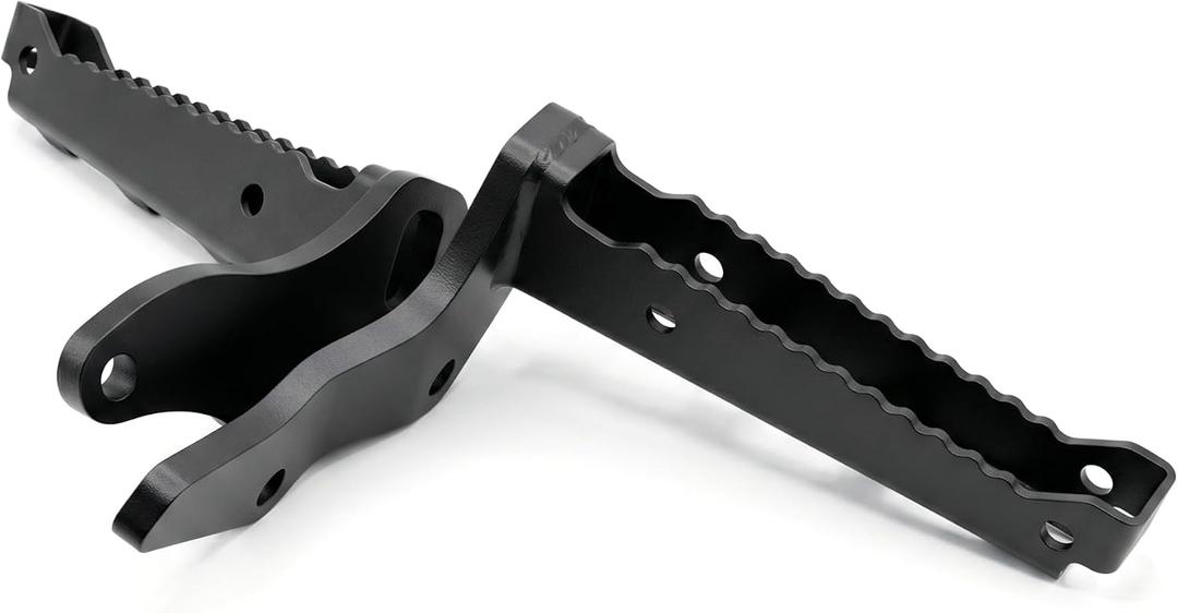 Banshee Foot Pegs Set (1987-2006) - Left & Right Steel Footpegs with Black Powder Coat