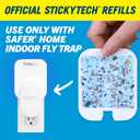 Safer Home SH506 Trap Refill Pack of Glue Cards for SH502 Indoor Fly Trap, Official Safer Home Refills with StickyTech Glue Card Technology, 6 Count (Pack of 1)