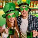 MGparty St. Patrick's Day Shamrock Glasses Irish Lucky Green Clover Sunglasses Saint Patricks Accessories Party Favor
