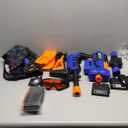 Bigpower Electric Kids Toy Sniper Rifle with Scope Tactical Vest Kit,4 in 1 Automatic Kids Sniper Rifle Toy Guns for Boys 8-12,Rifle Dart Guns Big Size,Toy Guns with Removable Magazines2 Pcs