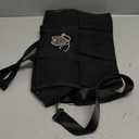 ABAMERICA Nurse Bags for Work Nursing Bag Multiple Pockets Waterproof Organizing Zip Top Clinical Bag for Nursing Students (Medium, B23- Nurse Black With Leopard Embroidery)