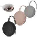 Smlpuame 3 Pack Pacifier Holder Case,Silicone Portable Pacifier Cover Pouch Bag for Diaper Bags Baby Carriage,Pacifier Storage Container Box,Easy to Clean,(Blush+Black+Grey)
