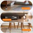 Furniture Risers Bed Risers Heavy Duty 1 inch, 2 inch, 3 inch, 4 inch Round Adjustable Bed Lifts Riser for Desk Legs Table Couch Sofa Chair Refrigerator Washing Machine (1 Inch, Gray, 8 Pack)