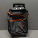 Rockland Double Handle Rolling Backpack, Charcoal, 17-Inch (One Size)