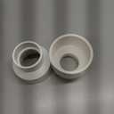 2Pack 3" x 2" PVC DWV Reducer Coupling Adapter (Socket x Socket) Schedule 40 PVC DWV Slip Reducing Coupling Pipe Fittings, PVC Increaser/Reducer Coupling for Home Sewer Plumbing