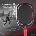 JOOLA Agassi PRO IV 14mm Pickleball Paddle w/Extended Sweet Spot - Carbon Fiber Surface Increases Spin & Control - SK Film for Power & Larger Sweet spot - UPA-A Certified - USAP Approved - NFC Chip