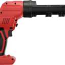Cordless Caulking Gun Compatible with Milwaukee 18V Battery, 10oz /310 ml Electric Caulk And Adhesive Gun with 5 Speed,Changeable Canister Tray, Anti-Drip, Auto Retract, LED Light for Filling, Sealing (Red)