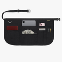 7 Pockets Server Apron with Buckle Closure & Zippered Money Pouch – Stain Resistant, Black Waitress Apron