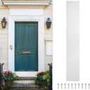 uxcell Door Kick Plate, 6 x 34 Inches Anodized Aluminum Kick Plate Door Plate, 1.5mm (1/16 Inch) Thickness, for Exterior Front Door or Back Door, Silver (Single Pack)
